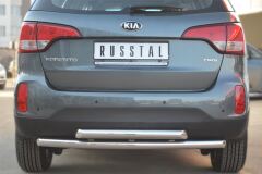 Защита заднего бампера D63 /D63 (дуга) для Kia Sorento 2012-