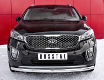 Защита переднего бампера D63 секции для Kia Sorento Prime CRDI 2015