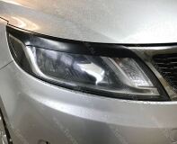 Накладки на передние фары (реснички) для KIA RIO III 2011-2014