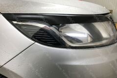 Накладки на передние фары (реснички) для KIA RIO III 2011-2014