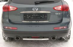 Защита заднего бампера D42 для Infiniti EX35 2007-