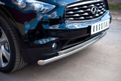 Защита переднего бампера D63/42 (Дуга) для Infiniti FX37-QX70 2010-