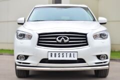 Защита переднего бампера D63 (секции) для Infiniti JX35-QX60 2013-