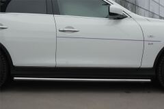 Пороги труба D42 для Infiniti QX50 2014-