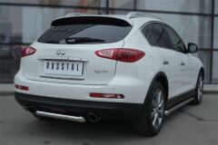 Защита заднего бампера D63 (дуга) для Infiniti QX50 2014-