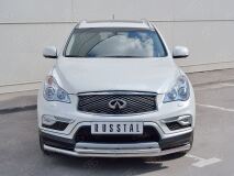 Защита переднего бампера D63 секция-D42 дуга для Infiniti QX50 2016