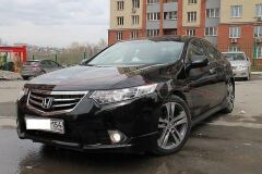 Накладки переднего бампера "Клыки" для Honda Accord 8 (рестайлинг)