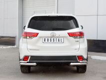 Защита заднего бампера уголки D63 секции-D42 секции для Toyota Highlander 2017