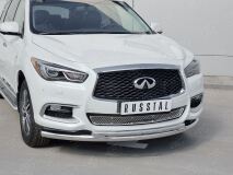 Защита переднего бампера D63 дуга-D42 дуга для Infiniti QX60 2016-