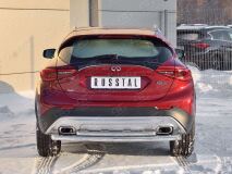 Защита заднего бампера D63 дуга-D42 дуга для Infiniti QX30 2016