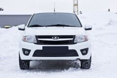 Зимняя заглушка решетки переднего бампера Lada (ВАЗ) Granta 2015- седан, Granta 2014- лифтбек