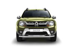 Защита переднего бампера одинарная Ø63мм (НПС) RENAULT Duster 2016-2020/ NISSAN Terrano 2014-