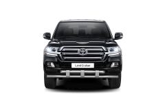 Защита переднего бампера двойная с пластинами 63/63мм (НПС) TOYOTA LAND CRUISER 200 2014-