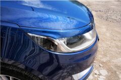 Накладки на передние фары (реснички) для KIA RIO III 2011-2014