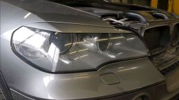 Накладки на фары (реснички) узкие для BMW X5 E70 2007 - 2013