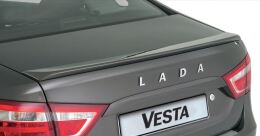 Спойлер на крышку багажника не крашенный (ABS) LADA Vesta 2015-