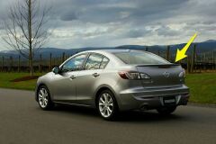 Спойлер на Mazda 3 2009-2013г