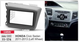 Переходная рамка для установки автомагнитолы CARAV 11-174: 2 DIN / 173 x 98 mm / 178 x 102 mm / HONDA Civic 2011-2013
