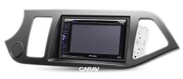 Переходная рамка для установки автомагнитолы CARAV 11-192: 2 DIN / 173 x 98 mm / 178 x 102 mm / KIA Picanto (TA), Morning (TA) 2011-2017