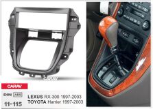 Переходная рамка для установки автомагнитолы CARAV 11-115: 1 DIN / 182 x 53 mm / LEXUS RX-300 1997-2003 / TOYOTA Harrier 1997-2003