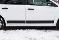 Молдинги на двери Ford Focus II 2008-2010 (ШАГРЕНЬ)