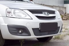 Защитная сетка переднего бампера Lada (ВАЗ) Largus 2012- н.в. (универсал, фургон)