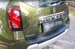 Накладка на задний бампер (Вариант 4) Renault Duster 2010-