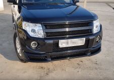 Накладка переднего бампера Mitsubishi Pajero 4 дорест. 2006-2011