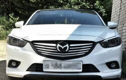 Реснички на фары для Mazda 6 2012-2018 var№2 фигурные