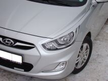 Реснички на фары для Hyundai Solaris (2010-2014)