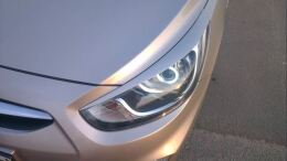Реснички на фары для Hyundai Solaris (2010-2014)