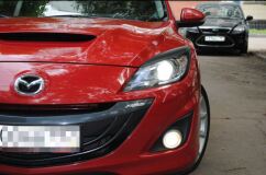 Накладки на фары (реснички) для Mazda 3 HB