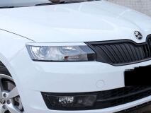 Реснички на фары для Skoda Rapid var №1 2012+ (NH3)