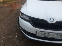 Реснички на фары для Skoda Rapid var №1 2012+ (NH3)