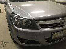 Реснички на фары узкие для Opel Astra H 2004-2011