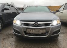 Реснички на фары узкие для Opel Astra H 2004-2011