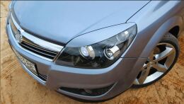 Реснички на фары узкие для Opel Astra H 2004-2011