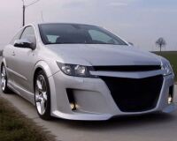 Реснички на фары для Opel Astra H 2005-2015 широкие
