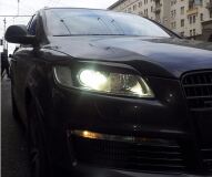Реснички на фары для Audi Q7 2005-2015