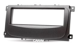 Переходная рамка для установки автомагнитолы CARAV 08-001: 1 DIN / 182 x 53 mm / FORD Focus II, Mondeo, S-Max, C-Max 2007-2011; Galaxy II 2006-2011; Kuga 2008-2012