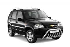 Рейлинги "Усиленные" на Chevrolet NIVA с 2002 (Черный муар)