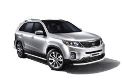 Защита переднего бампера одинарная Ø63мм (НПС) KIA Sorento с 2014