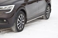 Защита порогов вогнутая (НПС) Renault ARKANA с 2019 -
