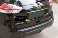 Накладка на задний бампер для Nissan X-trail Т32 2019-2022 (II рестайлинг)