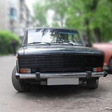 Решетка радиатора Lada ВАЗ 2106 Сплошная черная матовая