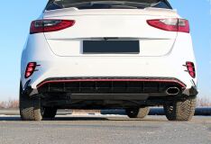 Диффузор заднего бампера KIA Ceed 3 в стиле Sport Line
