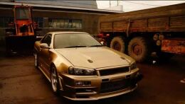 Реснички на фары NISSAN SKYLINE R34 1998-2001