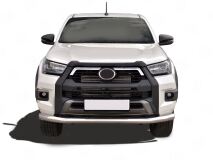 Защита переднего бампера d76 секции для Toyota Hilux Black Onyx 2020-