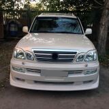 Реснички на фары для Lexus LX470 1998-2007 (абс, под покраску, 4 детали)