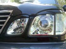 Реснички на фары для Lexus LX470 1998-2007 (абс, под покраску, 4 детали)